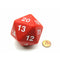 55mm Red & White d20