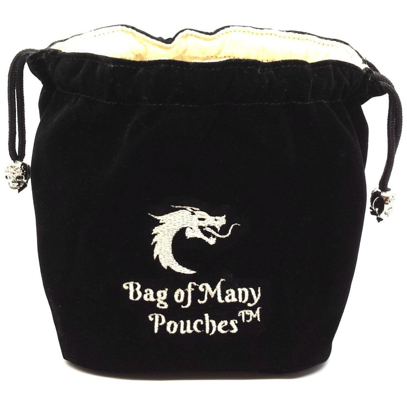 Bag of Many Pouches RPG DnD Dice Bag: Black