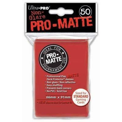 Card Sleeves (50): Pro-Matte Red