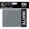 Eclipse Matte Standard Sleeves: Smoke Grey (100)