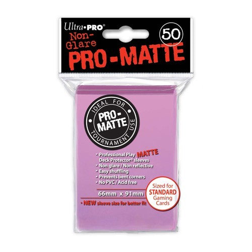 Pro-Matte Standard Deck Protectors: Bright Pink (50)