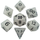 Glow Clear 16mm Dice Set (7)