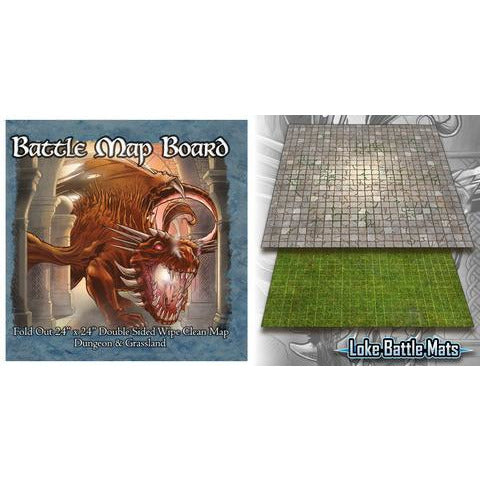 Battle Mats: Battle Mat Board - Grass/Flagstone