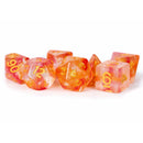 Unicorn Resin 16mm Polyhedral Dice Set: Mystic Embers (7)