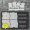 Dry Erase Dungeon Tiles - Pack of Thirty Six 5` Interlocking Tiles
