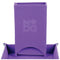 Fold Up Velvet Dice Tower: Purple