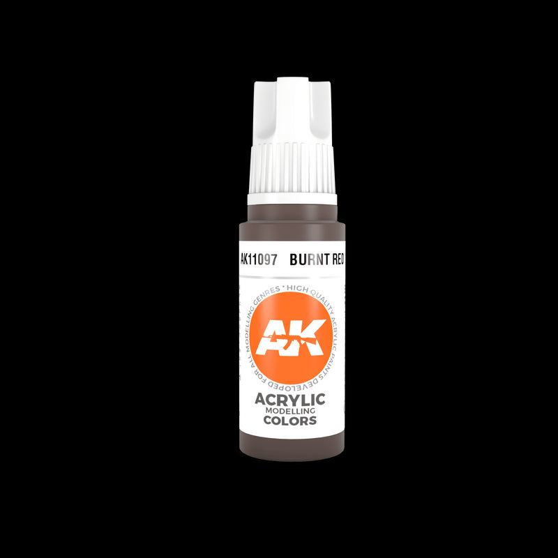 AK-Interactive: Acrylic - Burnt Red (17ml)