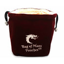 Bag of Many Pouches RPG DnD Dice Bag: Wine