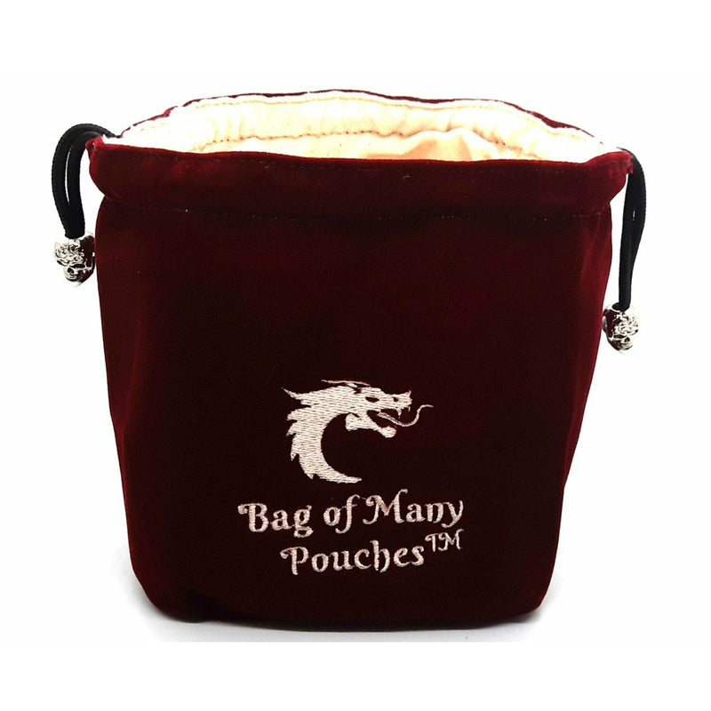 Bag of Many Pouches RPG DnD Dice Bag: Wine