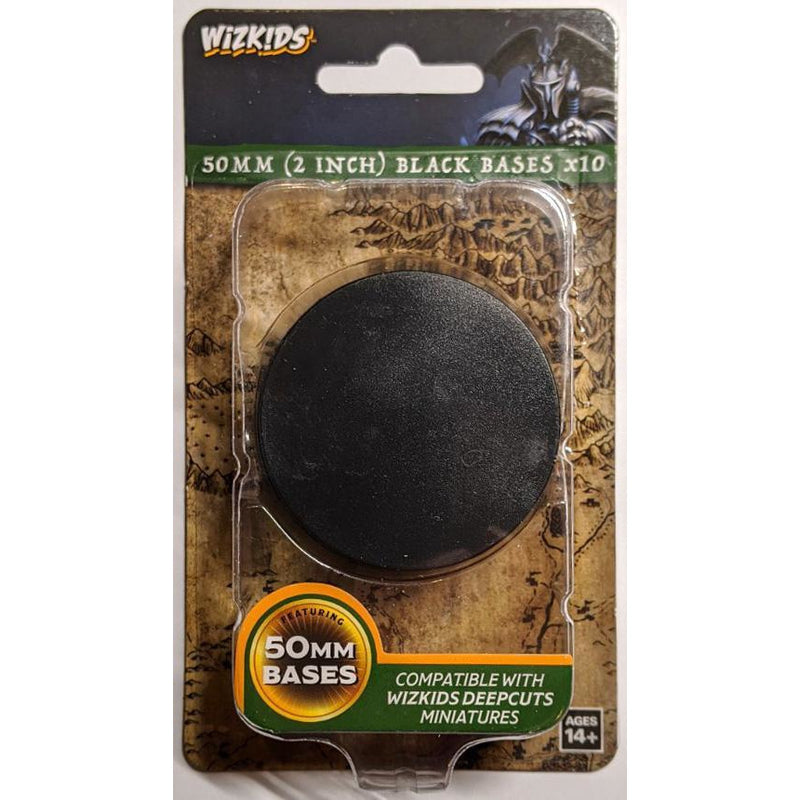 50mm Round Base (10) Black