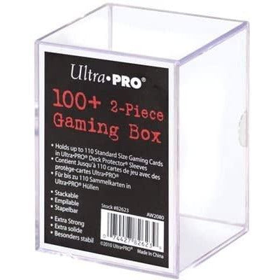 Clear Plastic 2 piece Gaming Box: 100  CT