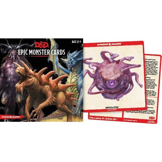 Epic Monster Cards (77 oversized cards)