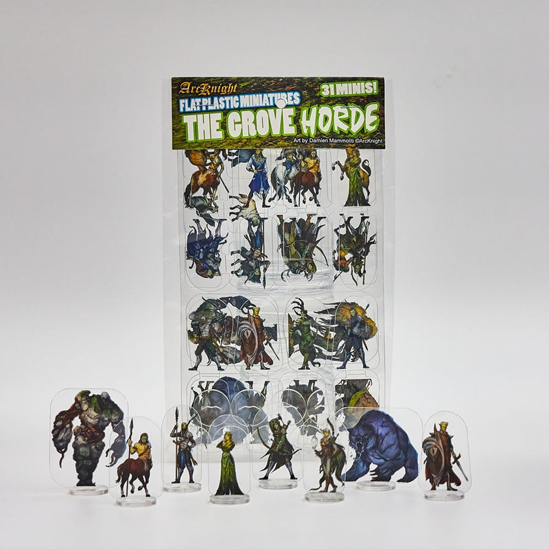 Flat Plastic Miniatures: The Grove Horde (31pc)