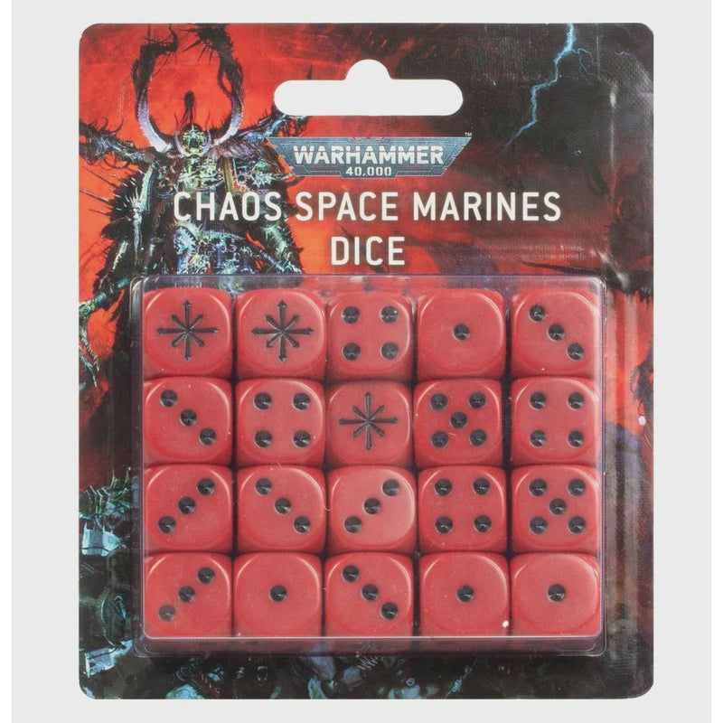 Chaos Space Marines Dice Set (OOP) Red / Black