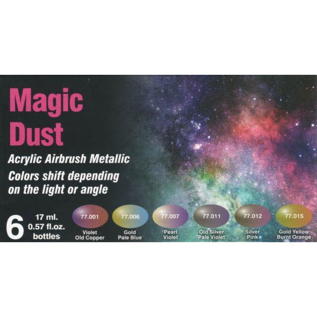 Acrylic Airbrush Metallic Colors Shift: MAGIC DUST (Discontinued)