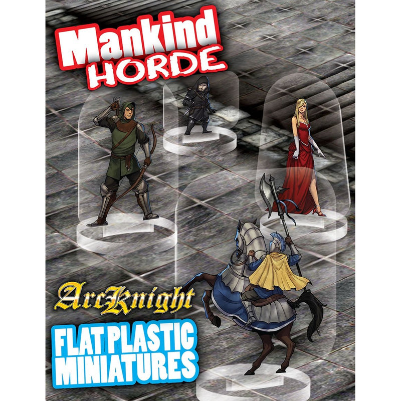 Flat Plastic Miniatures: Mankind Horde (31pc)