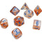 Lab Dice 5 Borealis: Poly Rose Gold/light blue Luminary (7