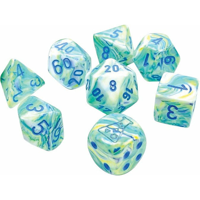 Lab Dice 5 Festive: Poly Garden/blue (7)