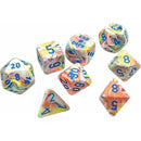 Lab Dice 5 Festive: Poly Kaleidoscope/blue (7)