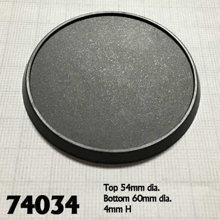 60mm Round Plastic Base (10)