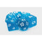 7 Piece DnD RPG Dice Set: Sparkle Translucent Blue