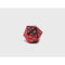 Silver with Red Font D20