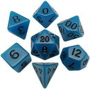 Glow Blue 16mm Dice Set (7)