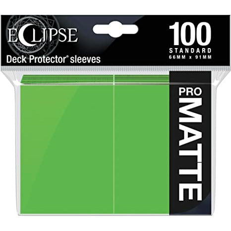 Eclipse Matte Standard Sleeves: Lime Green (100)