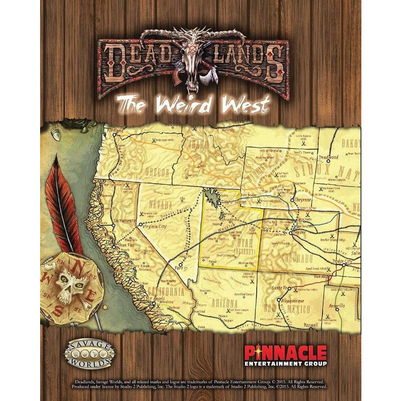 Deadlands - Map of the Weird West