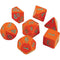 Lab Dice 4 Heavy: Poly Orange/Turquoise (7)