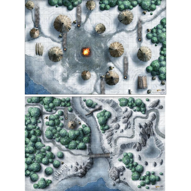 Icewind Dale Encounter Map Set (2x 20in x 30in)