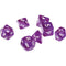 RPG Dice Set (7): Translucent Purple Resin