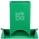 Fold Up Velvet Dice Tower: Green