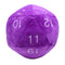 Plush D20: Purple with White Numbers