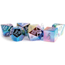 Rainbow Aegis Uninked Aluminum Plated Acrylic Dice Set(7)