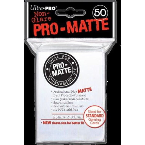 Pro-Matte: White Sleeves (50)