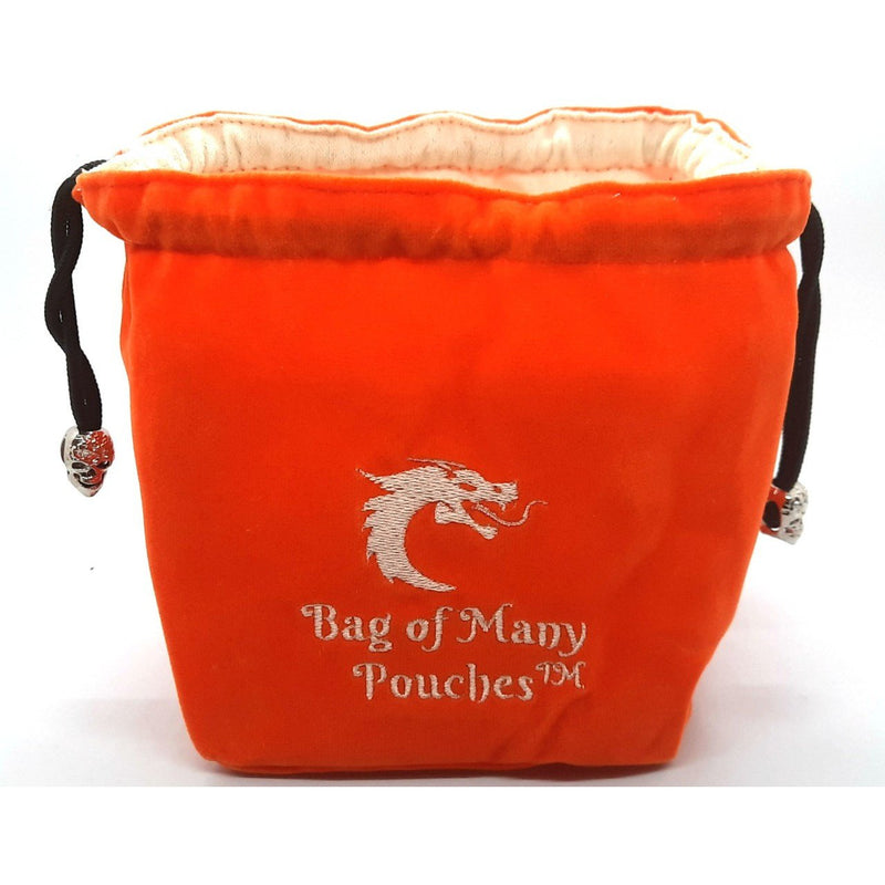 Bag of Many Pouches RPG DnD Dice Bag: Orange
