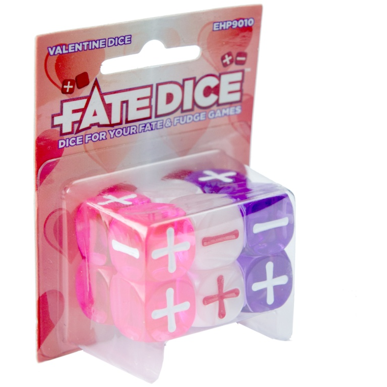 Fate Core RPG: Fate Dice - Valentine (12)