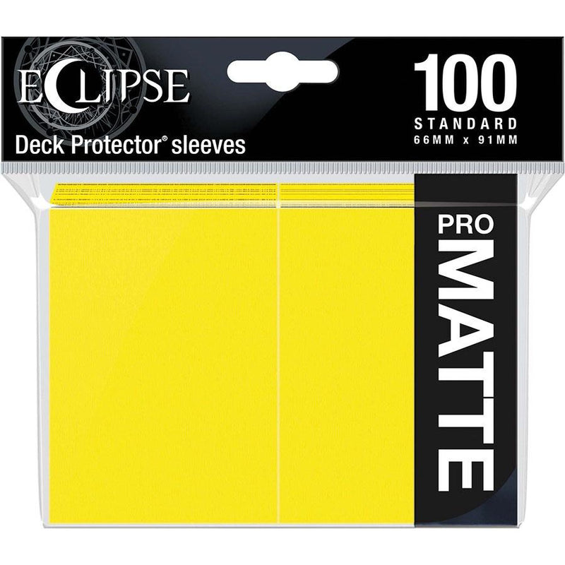 Eclipse Matte Standard Sleeves: Lemon Yellow (100)