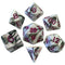 Mini Polyhedral Marble with RED (7)