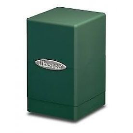 Satin Tower Deck Box: Green