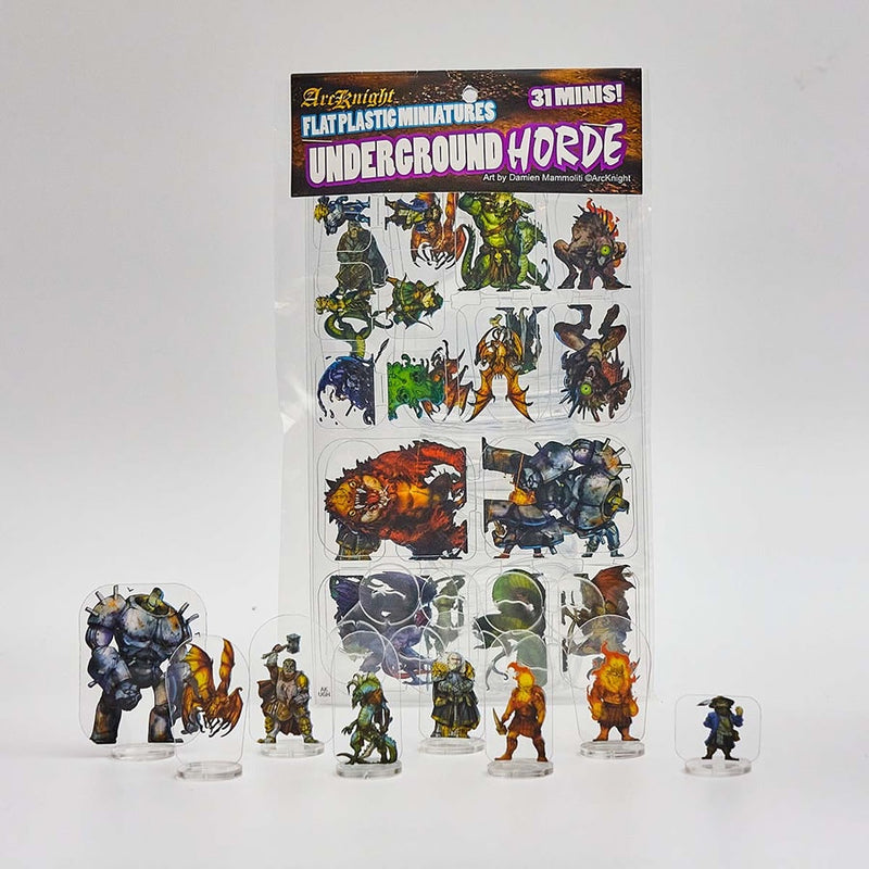 Flat Plastic Miniatures: Underground Horde (31pc)