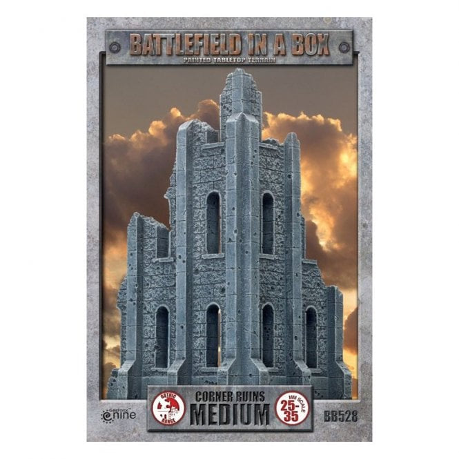 Gothic Battlefields - Medium Corner - Grey