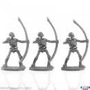 SKELETAL ARCHERS (3) Black Bones