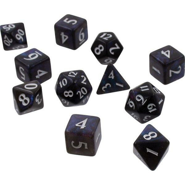 Eclipse: Poly 11 Dice Set- Jet Black