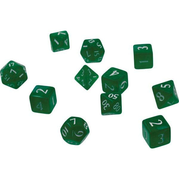 Eclipse: Poly 11 Dice Set- Forest Green