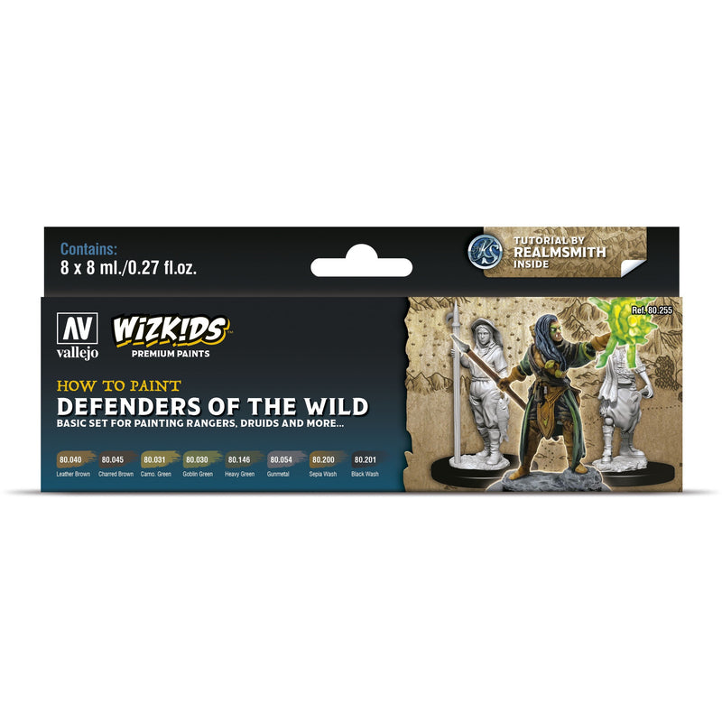 WizKids Premium Paints: Defenders of the Wild (8x8ml)