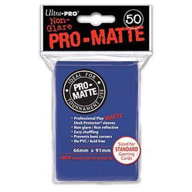 Card Sleeves (50): Pro-Matte Blue