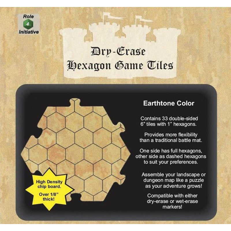 Earthtone - Pack of 33 Six"  Hexagons