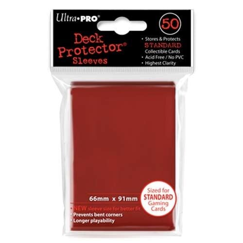 Deck Protector Pack: Red Solid 50ct